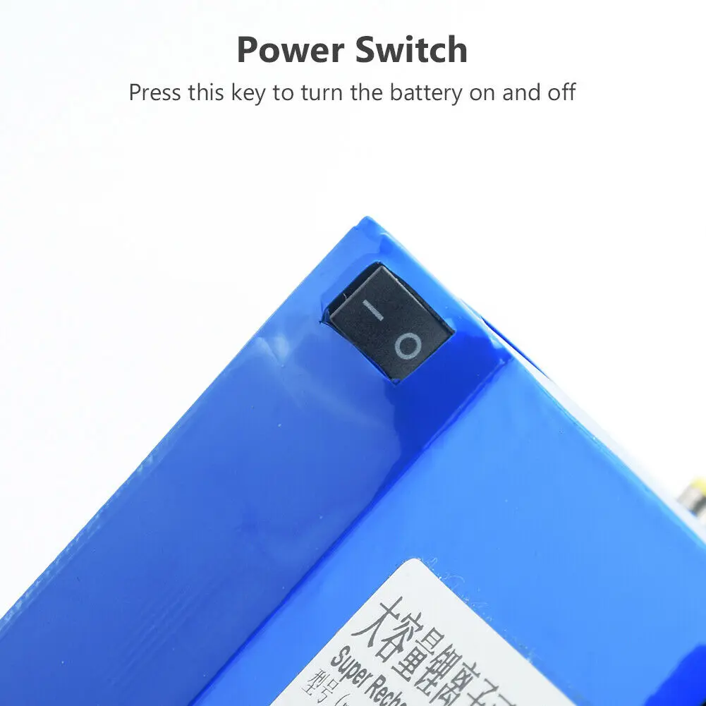 100% New Portable 12v 45000mAh 18650 Lithium-ion Battery pack DC 12.6V 45Ah battery With bms+12.6V 1A US EU Charger | Электроника