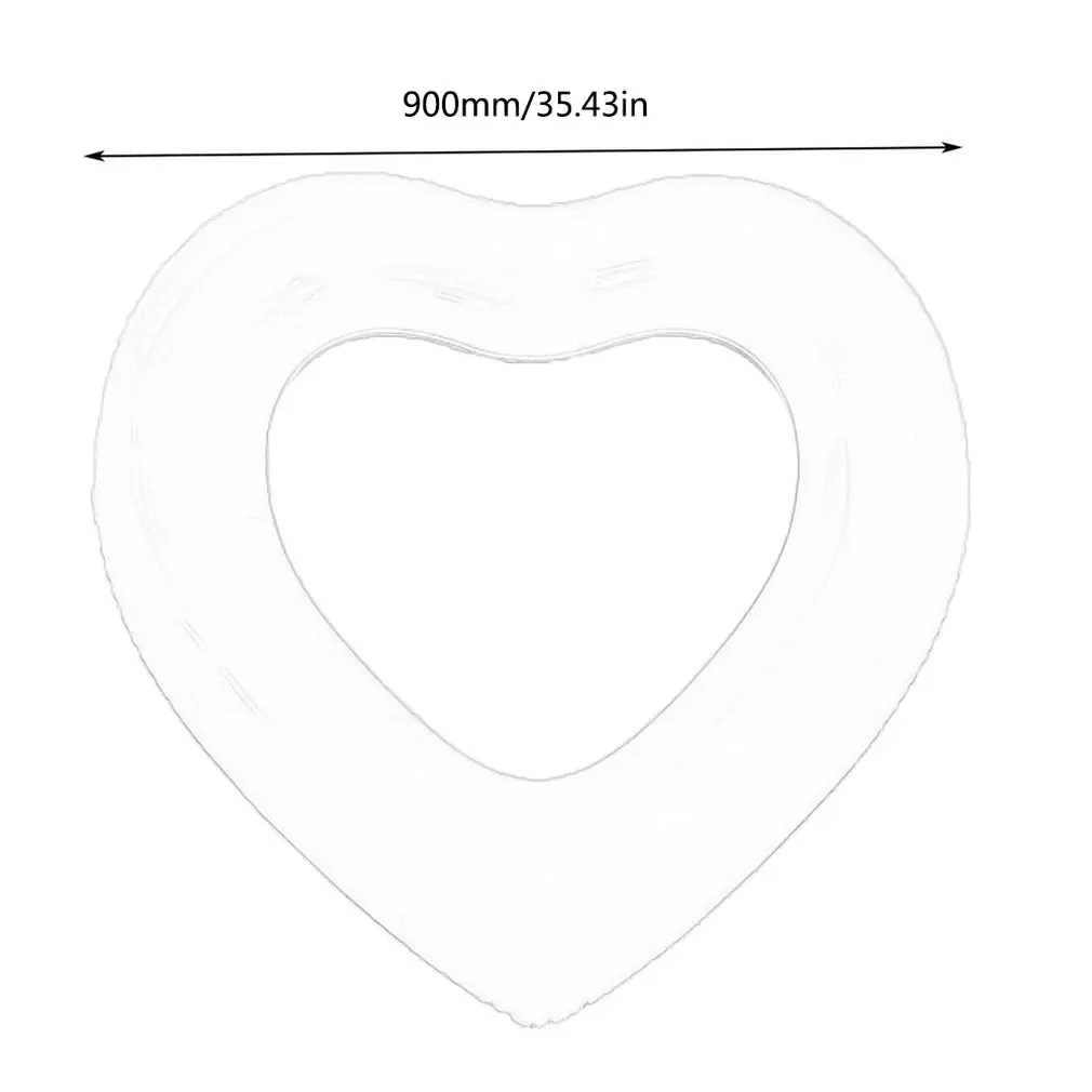 Плавательное кольцо надувное плавательное в форме сердца из пвх|Плавательные