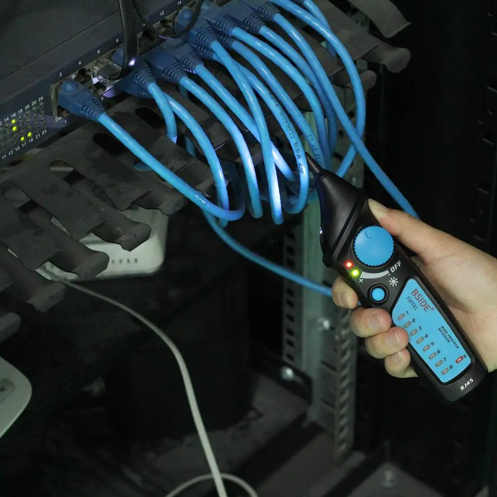 48Bside FWT81 кабель RJ45 RJ11 телефонный провод сети ТВ электрические линии тестер