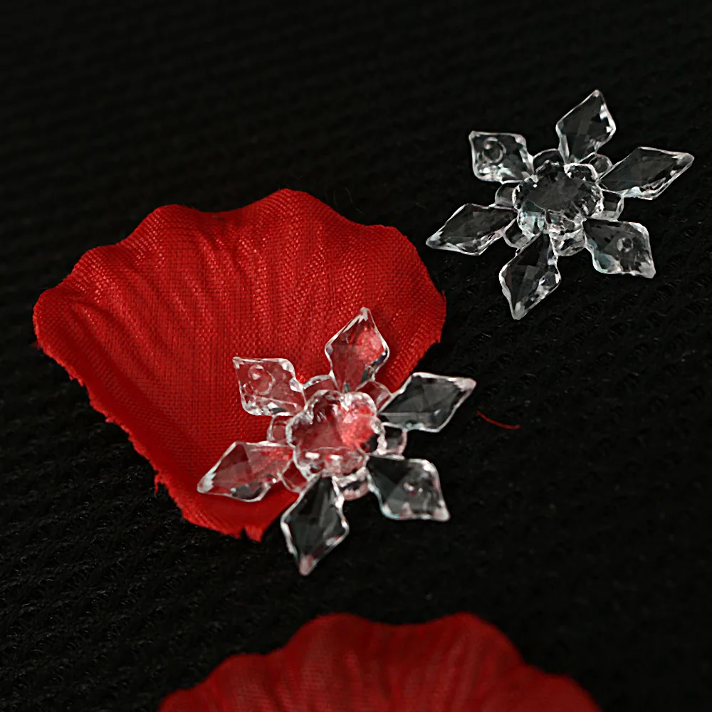 20 шт./упак. Рождественская Снежинка в форме Прозрачный Акриловые