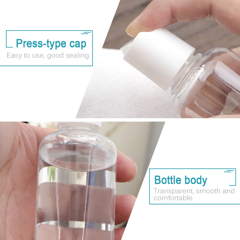 

12pcs Travel Bottle 75ml Refillable Storage Container for Toner Cream Facial Cleanser Shampoo