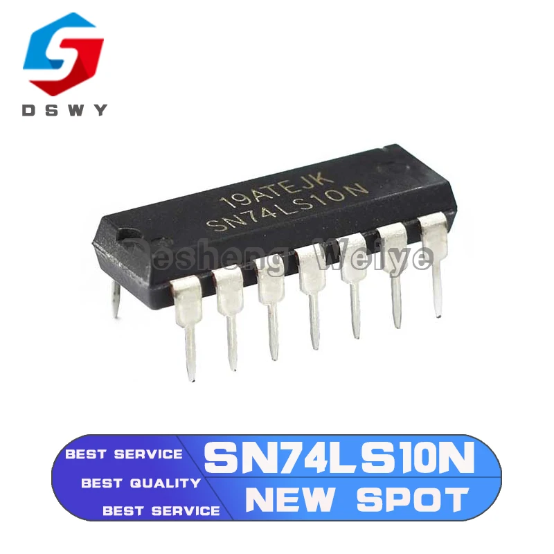

10Pcs/lot HD74LS10P SN74LS10N HD74LS10 SN74LS10 74LS10 DIP-14