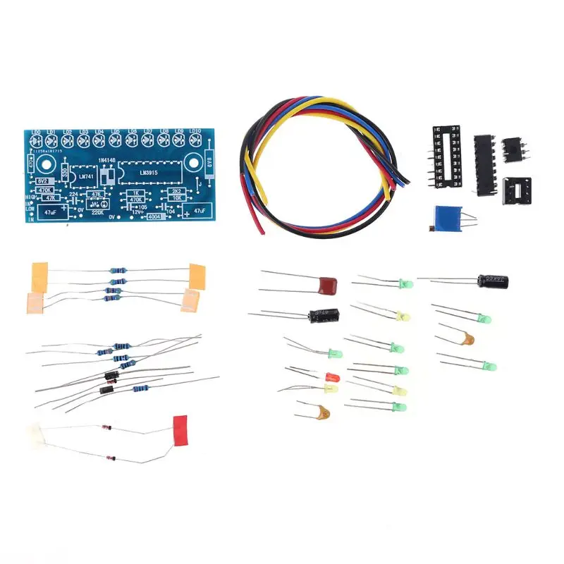 

LM3915 10 LED o Level Indicator DIY VU Meter Preamp Power Amplifier Indicate
