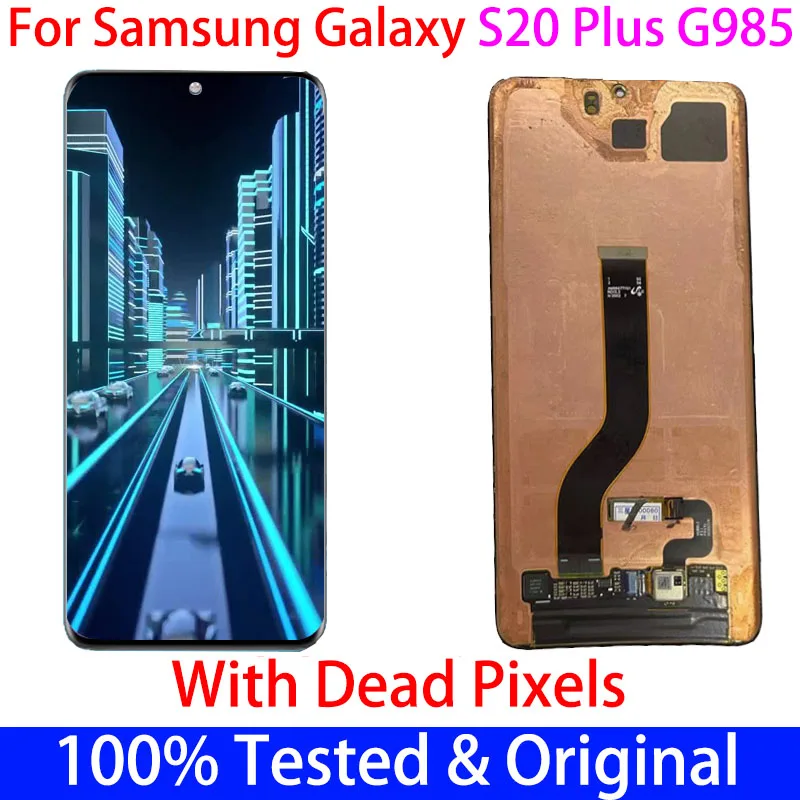 

Original With Dead Pixels LCD For Samsung Galaxy S20 Plus lcd S20PLUS G985 G985F/DS lcd Display+Touch Screen Digitizer Assembly
