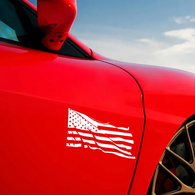 Интересный американский флаг винил для Авто/бампер/окно виниловая наклейка
