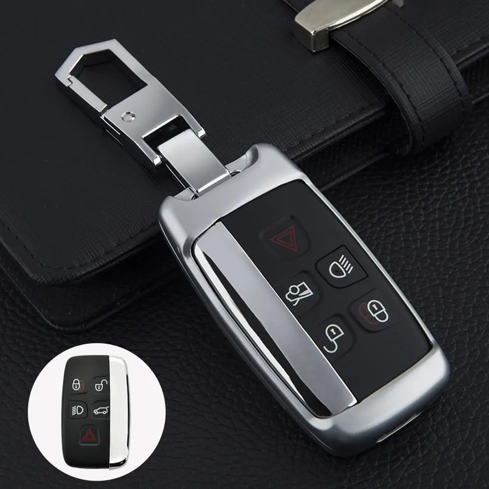option6 Крышка ключа из цинкового сплава для Land Rover Range Rover Sport A9 Discovery 2 3 4 Sport Evoque Freelander2 для Jaguar XF A8 A9 X8 - Название цвета: option6