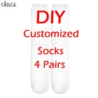 CLOOCL изготовленный на заказ сделай сам Носки 3D цифровая печать типа сделай себе сам дизайн для мужчинженщин носки Прямая доставка