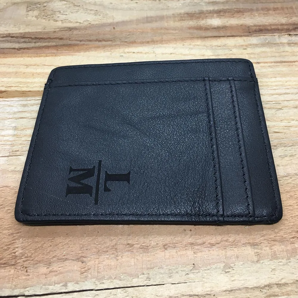 

Personalised Leather Wallet Father's Day Gift 2021 Id Card Purse Casual Letter Wallets for Dad Birthday Gift Minimalist Wallet