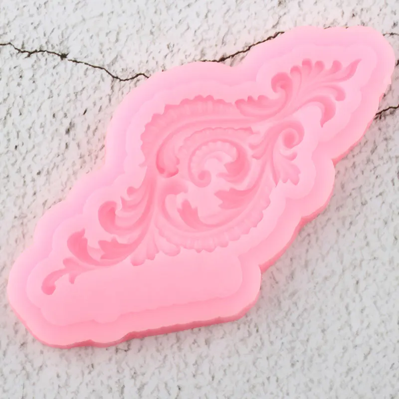 Силиконовая форма сделай сам с рельефной каймой листья кекс Топпер конфеты глина