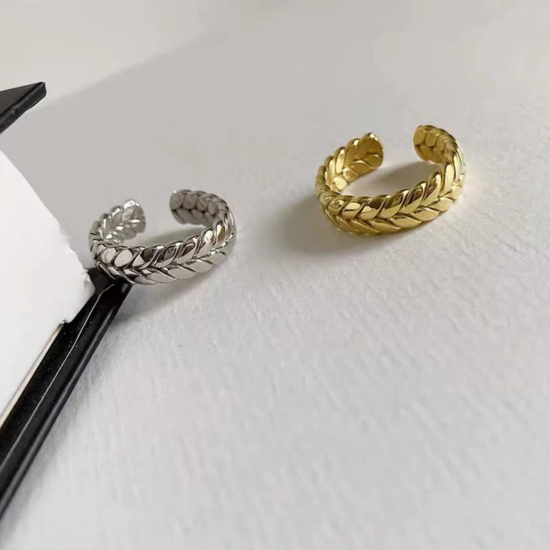 Новые модные минималистичные геометрические серебристые женские открытые