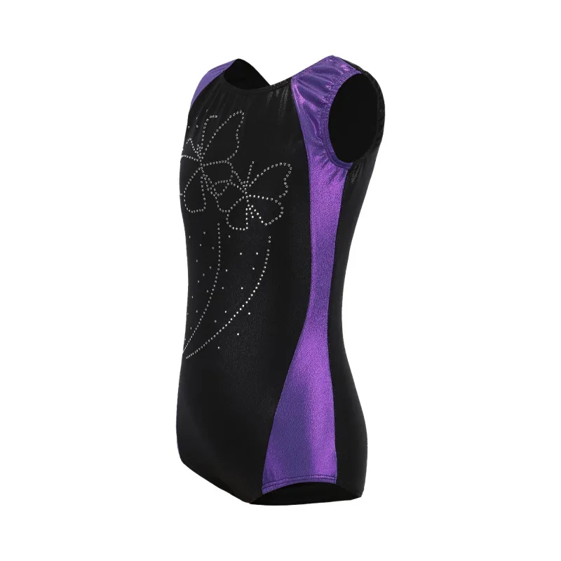 Платье высокого качества для девочек гимнастический костюм Танцы платье без