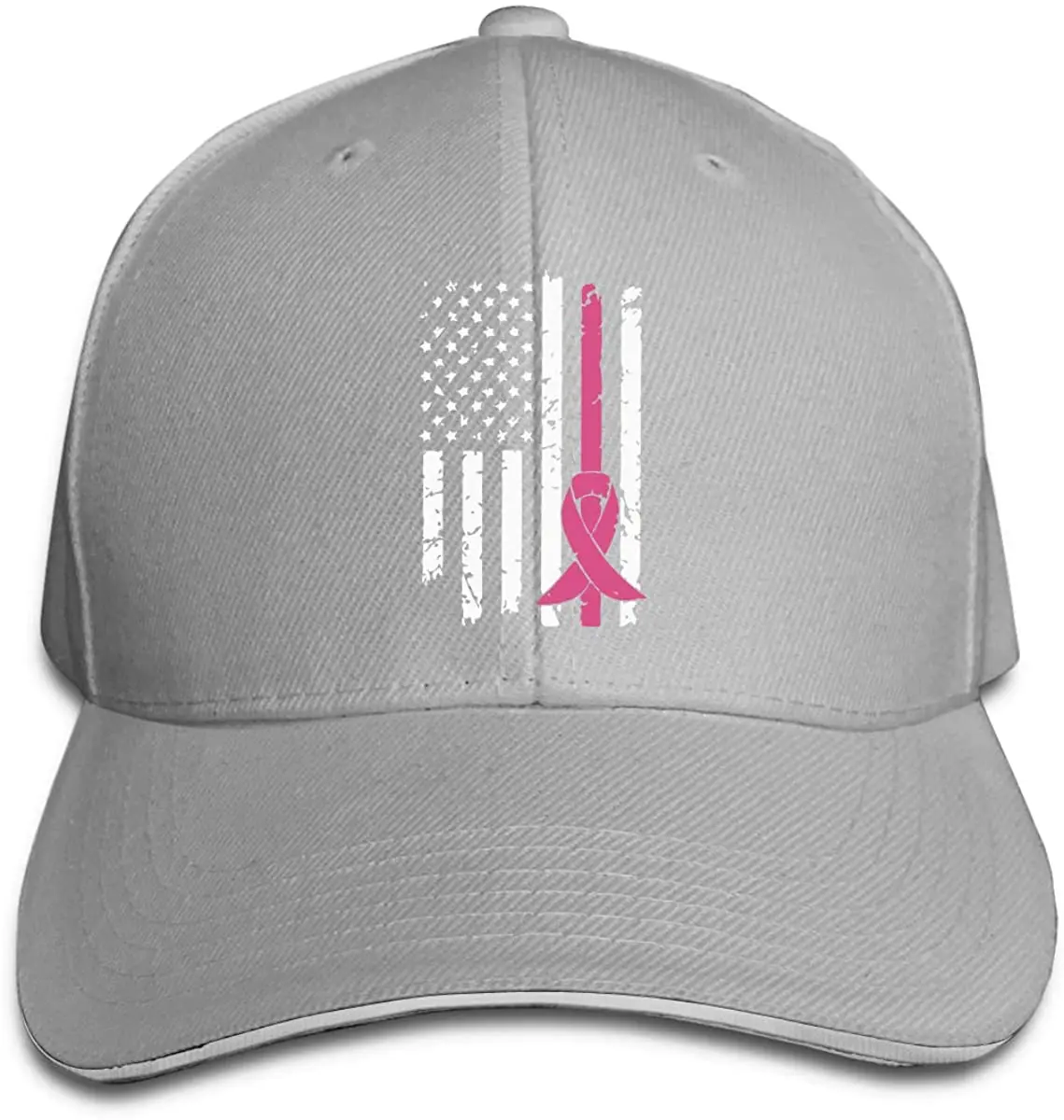 

Breast Cancer Awareness Men's/Women's Outdoor Sandwich Hat Adjustable Strap