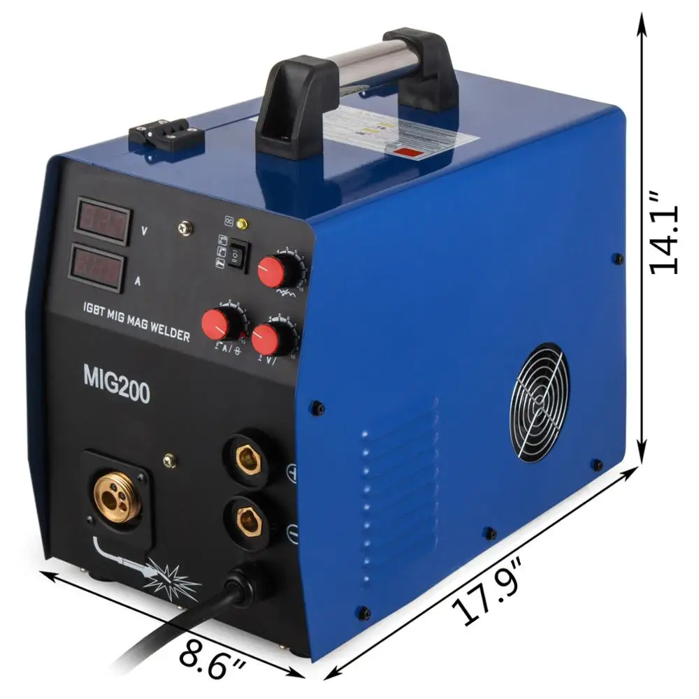 

MMA MIG MAG 200A Inverter Welding Machine + Electrode Welding Inverter Mig Welding Machine