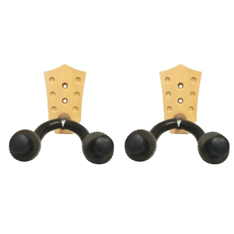 

2Pcs Guitar Wall Hanger Guitar Wall Mount Bracket Holder Guitar Hook for Acoustic Guitars Electric Guitars Ukuleles