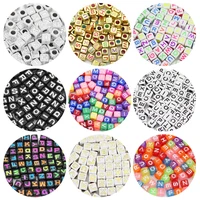 alphabet square cube mixed letter acrylic 67mm spacer loose beads for jewelry making handmade diy bracelet accessories findings