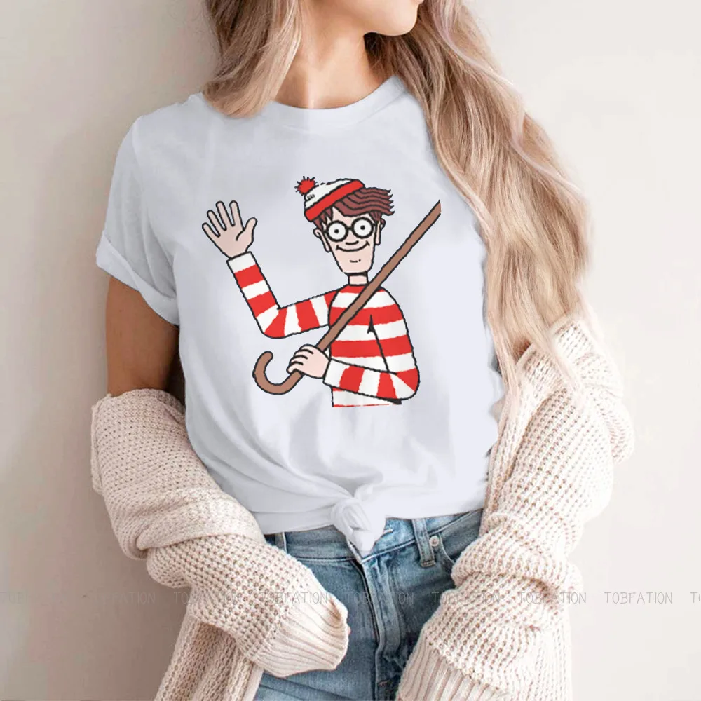 

Waldeep Pop женская футболка, топы для девушек с круглым вырезом и надписью «It's Wally Waldo TV», 5XL, женская футболка, Забавный милый подарок