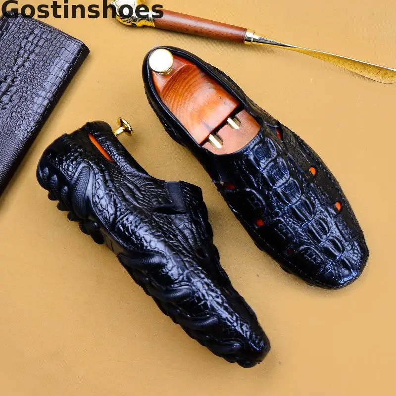 Роскошная мужская обувь из коровьей кожи Цвет черный коричневый повседневная