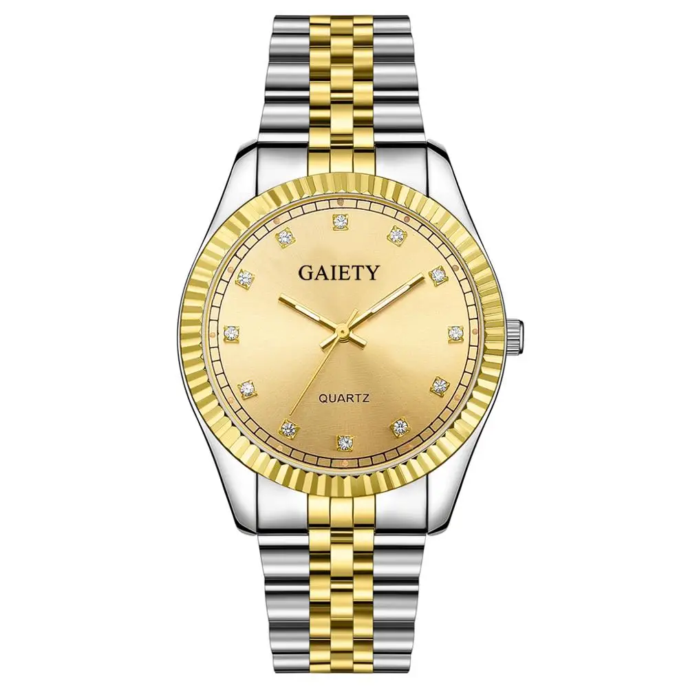 Gaiety мужские s часы лучший бренд роскошные часы мужские золотые кварцевые спортивные мужские часы военные наручные часы мужские relogio masculino - Цвет: Gold