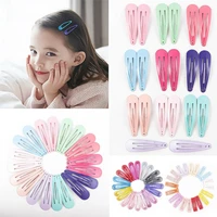 20 pcs lot hair accessories new women girls cute colorful waterdrop shape hairpins metal barrettes for baby children accessory