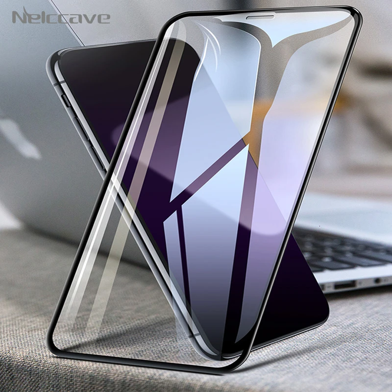 50 шт./лот полное покрытие из закаленного стекла для Apple iPhone 11 Pro XS Max XR X 8 Plus 7 6 6S SE 5s Защитная пленка для экрана стекло