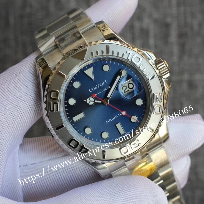 Роскошные брендовые автоматические механические часы для мужчин мужские 40 мм