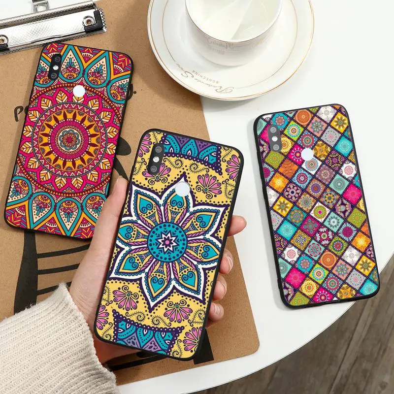 

Mandala african pattern art Phone Case For Xiaomi Redmi note 7 8 9 11 t s 10 A pro lite funda shell coque cover