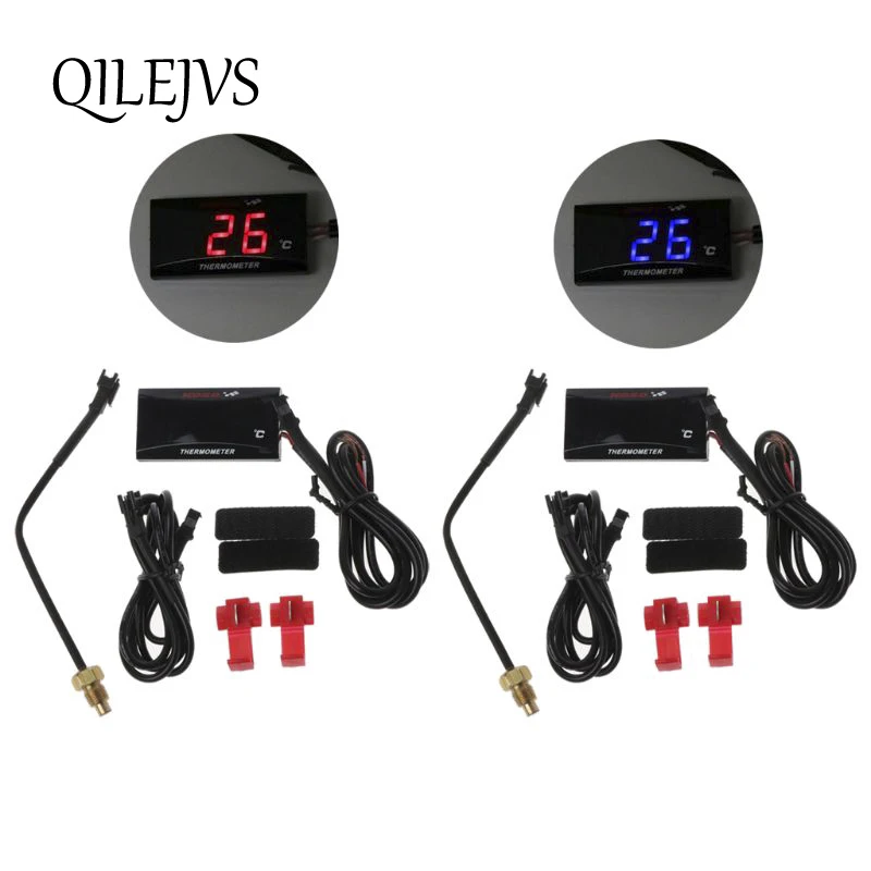 Универсальный цифровой термометр для мотоцикла с ЖК дисплеем измеритель