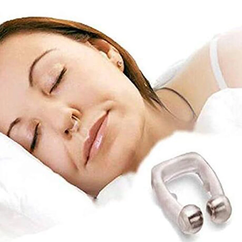 Nose Clip Silicone Magnetic Anti Snore Stop Snoring Sleep Tray Sleeping Aid Apnea Guard Night Device With Case 2019 new | Красота и