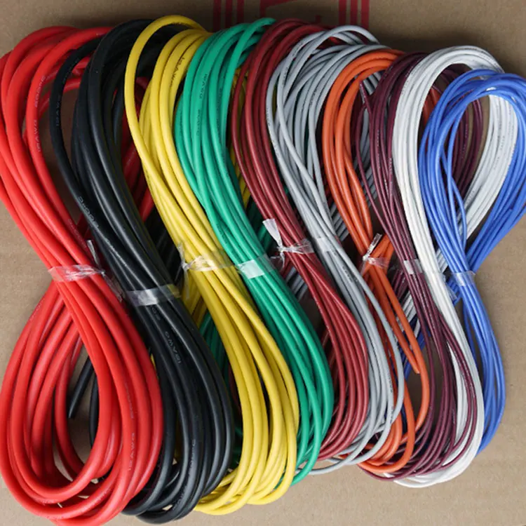 

7AWG Silicone Gel Rubber Wire OD 7.2mm Flexible Cable High Temperature Insulated Copper Ultra Soft Electron DIY Line Colorful