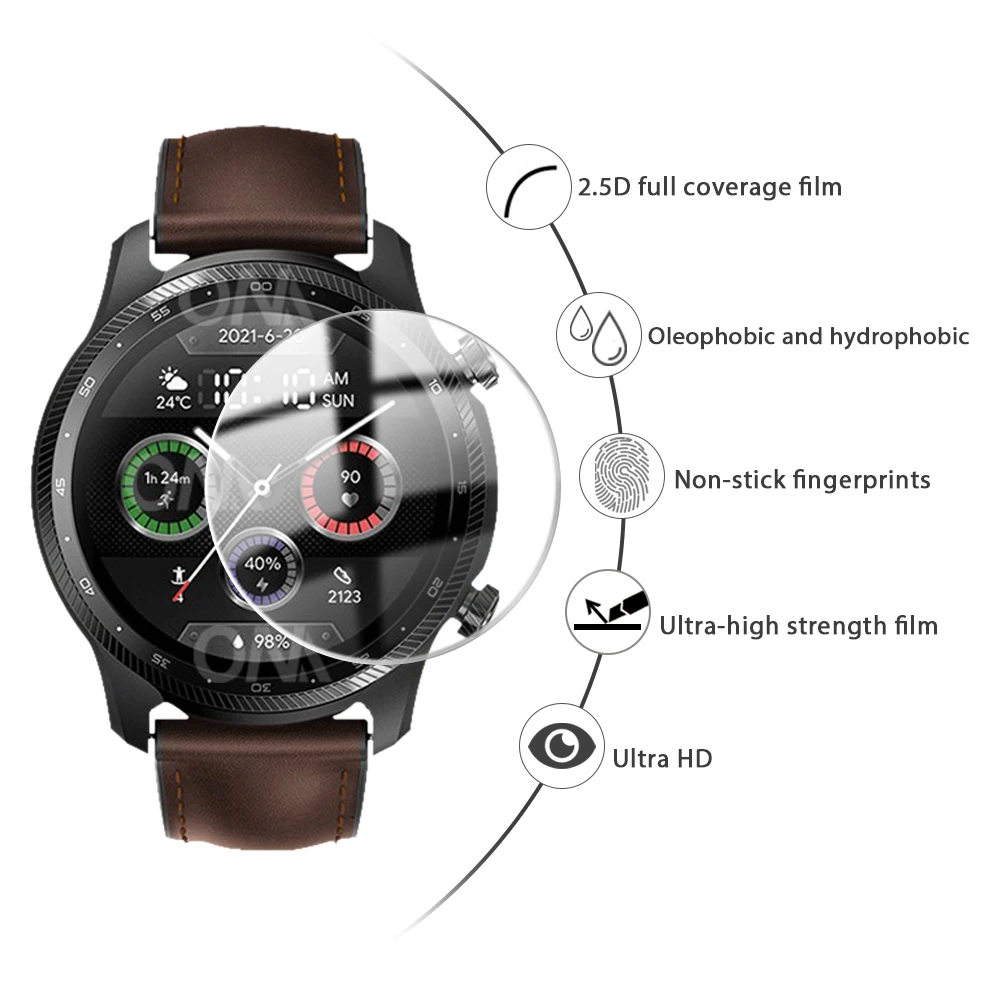 Для TicWatch Pro 3 Ultra GPS Смарт-часы закаленное стекло пленка Защитная для экрана X