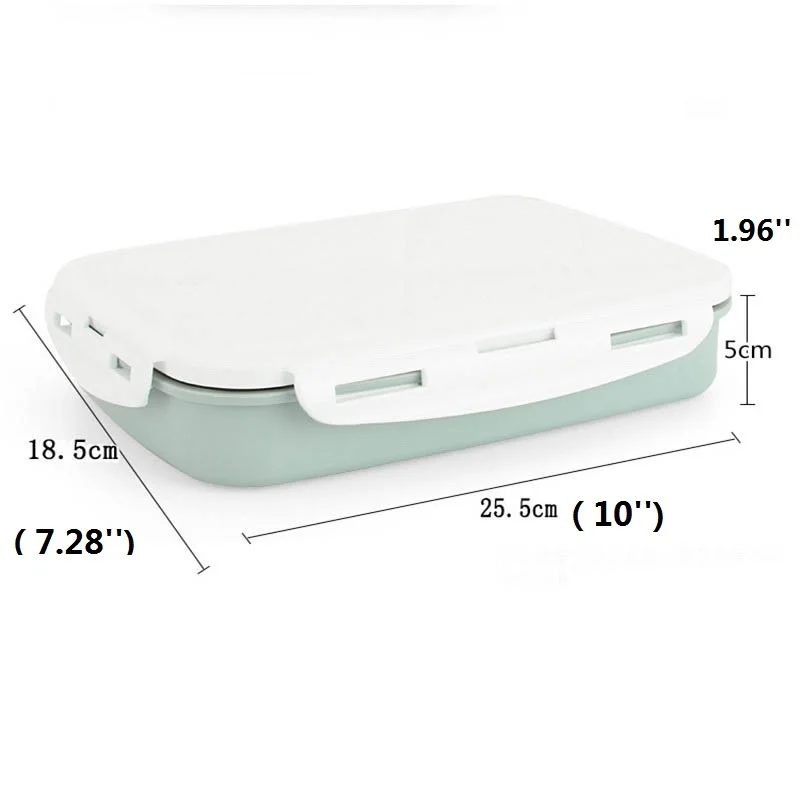 Stainless Steel Lunch Box Bento Boxes Leak proof Japanese Food Container Thermal Lunchbox Adult Children 4 Grid | Дом и сад