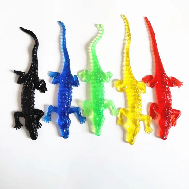 Funny novelty sticky toy TPR soft pop it animal crocodile squishy models prank supplies alligator joke fidget kids educational | Игрушки и