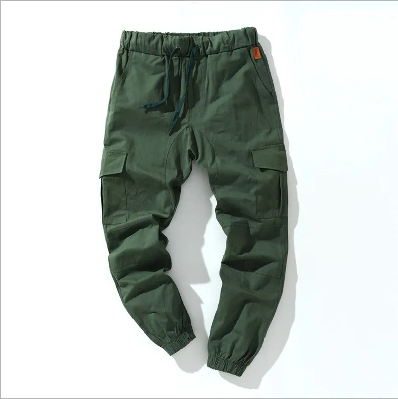 

men's Multi Pocket overalls outdoor leisure sports fashion brand fitness pants sales in autumn and