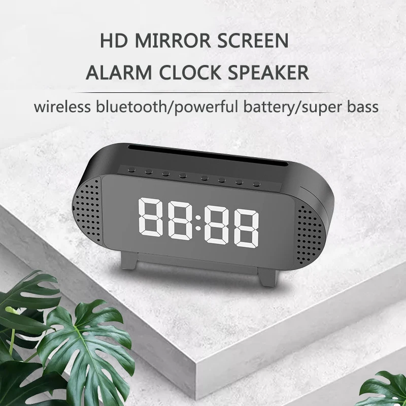 LED Bluetooth будильник часы стол Голосовое управление цифровой Despertador электронный