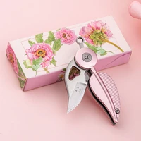 cute gadget pocket knife kitchen tools creative feather folding knife girl self defense outdoor fruit knife keychain mini knife