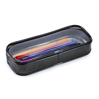 transparent pencil case waterproof pvc make up pouch zipper cosmetic bag student pen stationery box travel storage organizer