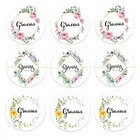 Благодарим за благодарность, наклейки на Рождество, наклейки в упаковке, наклейки для канцелярских принадлежностей, Декоративная Сумка