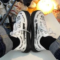 sneakers womens sports shoes platform kawaii graffiti casual summer vintage college student vulcanize spring 2021
