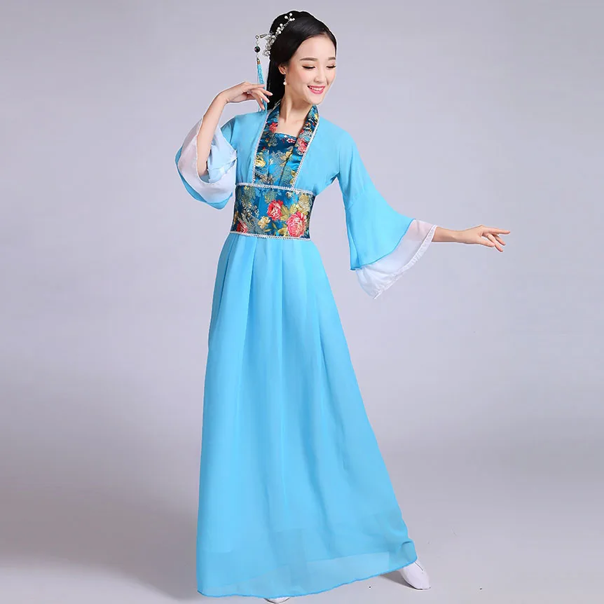 Детская Китайская традиционная праздничная одежда для девочек костюм ханьфу