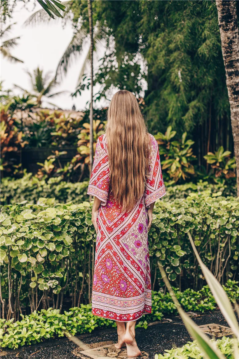 

Loose Chiffon Beach Cover Up For Women Summer Print Kimono Cardigan Plus Size Tunic Beachwear Saida De Praia Vestido Mujer 2020