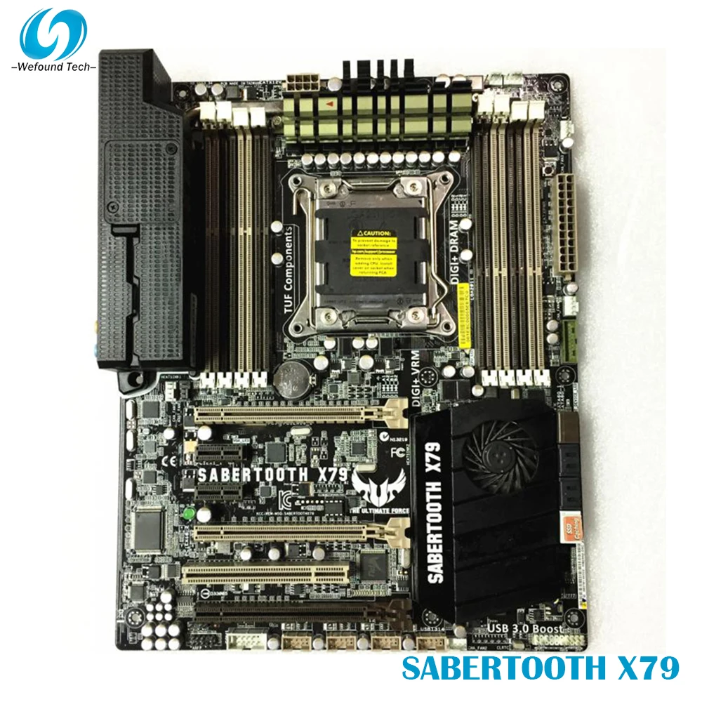 

Материнская плата SABERTOOTH X79 для настольного компьютера ASUS X79 LGA2011 DDR3 8 + 24PIN SATA3 64 Гб ATX 100% протестирована Быстрая доставка
