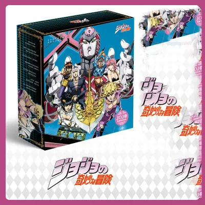 

Anime JoJo's Bizarre Adventure Man Game Gift Box Badge Postcard Poster Surrounding Boy Girl Toys Surprised