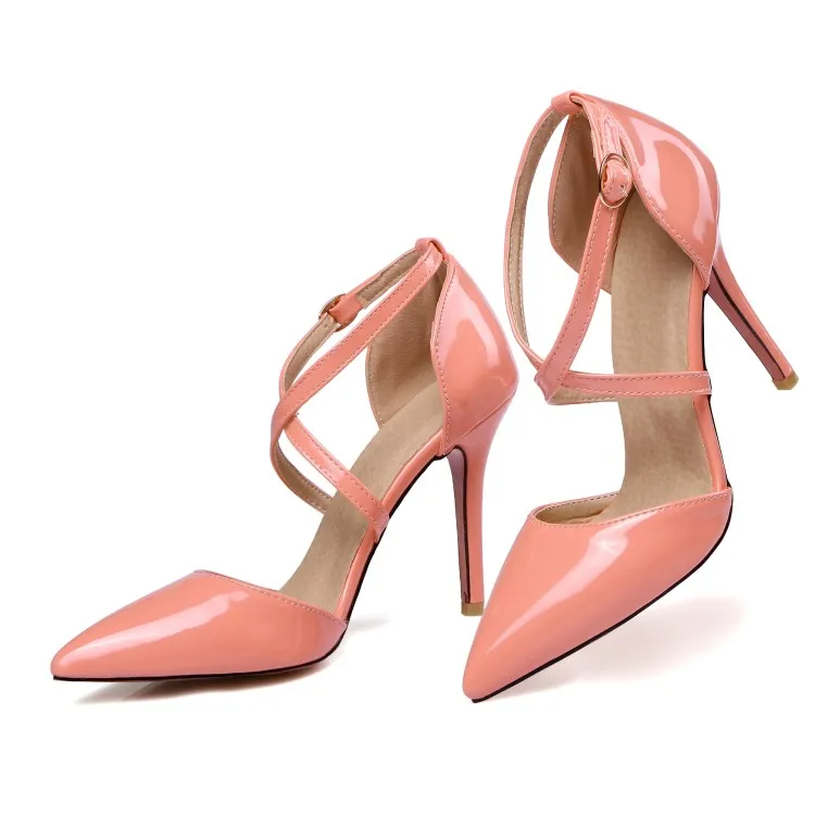 Concise Elegant Thin Heels Single Shoes Sexy Wild High Heels Large Small Size Women's Shoes Party Dress Pumps 31,32,33,45,46,47
