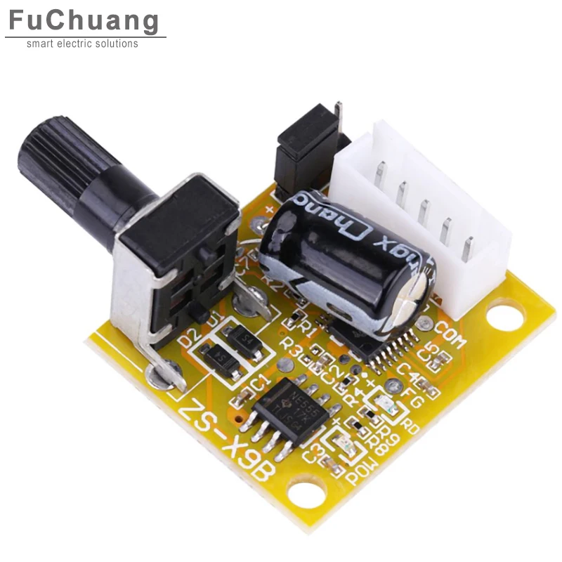 

DC 5V-12V 2A 15W Mini BLDC brushless ESC three-phase DC drive control board PLC high speed for air pump fan