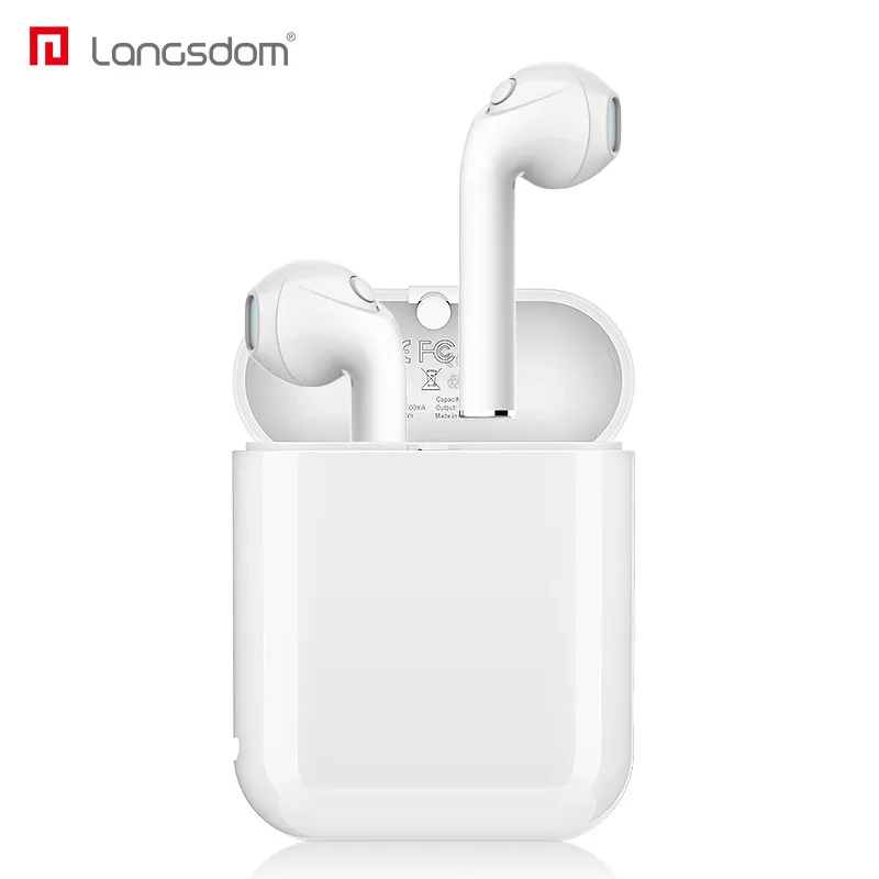 Langsdom T7 Bluetooth наушники для airpods вкладыши True Беспроводной телефона V4.2 стерео блютуз