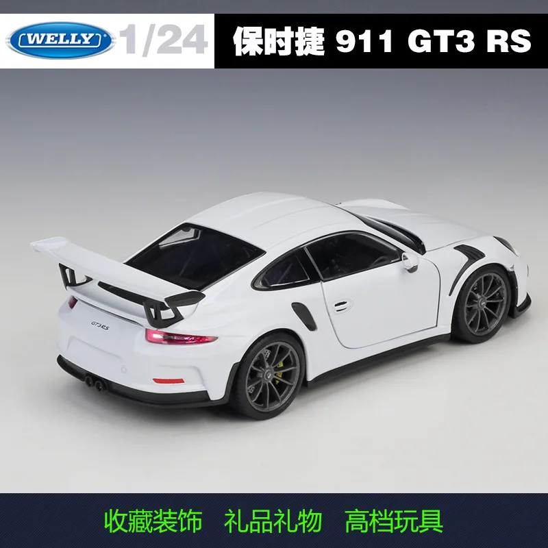 Welly 1:24 Porsche GT3 RS спортивный автомобиль сплав модель автомобиля Diecasts Игрушки
