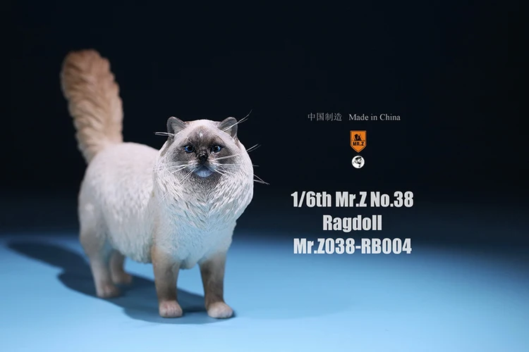 

Scale1/6 Resin Animal ModelMr.Z Animal Model Pudding Cat Planting Beard Pet Animal Toy MRZ038 F 12" Action figure soldier