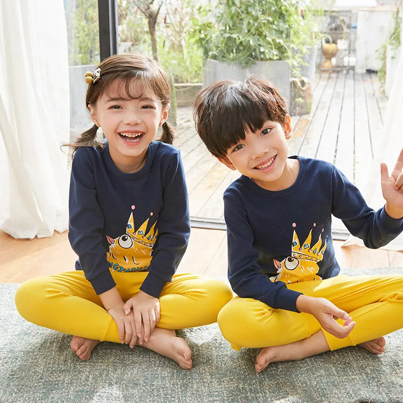 Детский пижамный комплект Пижама для малышей Одежда сна маленьких девочек