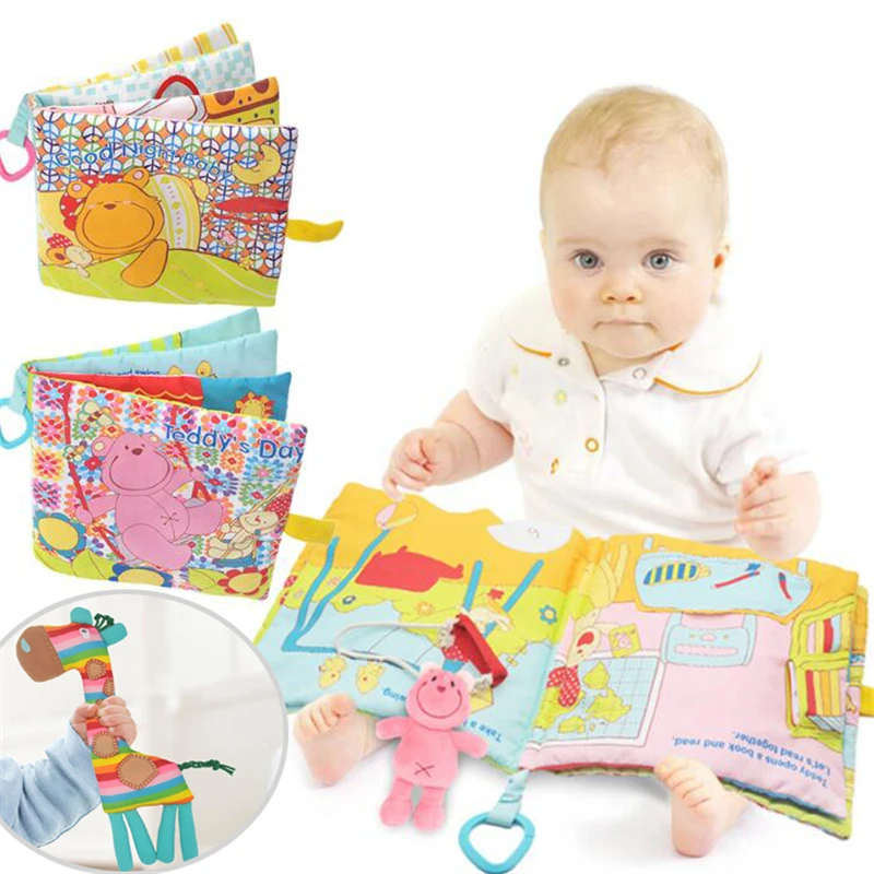 Детские погремушки с жирафом мобильная игрушка мягкий медведь животными