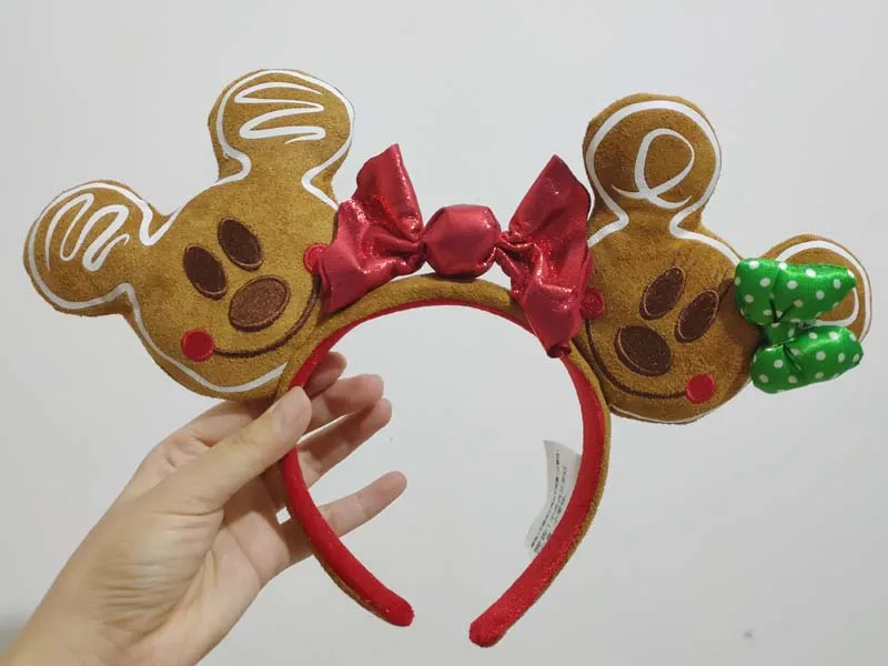 

NEW Christmas Mickey & Minnie Gingerbread Cookie Minnie Ears Headband